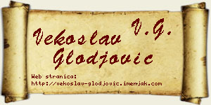 Vekoslav Glođović vizit kartica